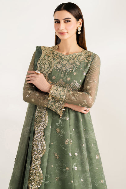 Farasha | Fiorella Formals | Olive Aura - Pakistani Designer Dress - by Farasha - Type : Ladies Clothes - 100% Original at Saira Sultan