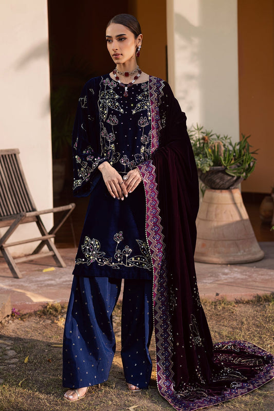 Nureh | Maya Velvet | NW-116 by Nureh - Designer Dress  - Type : Ladies Clothes - Available at Saira Sultan - 100% Original 