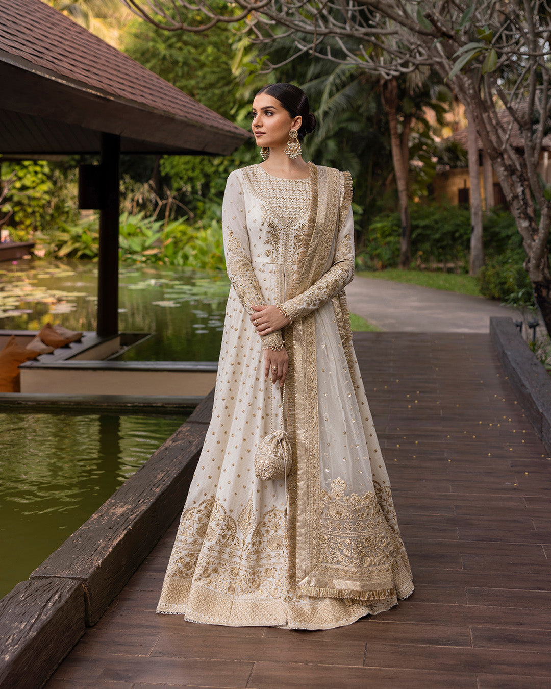 Faiza Saqlain | Zinnia Lawn 25 | Lily XS Off White Lawn