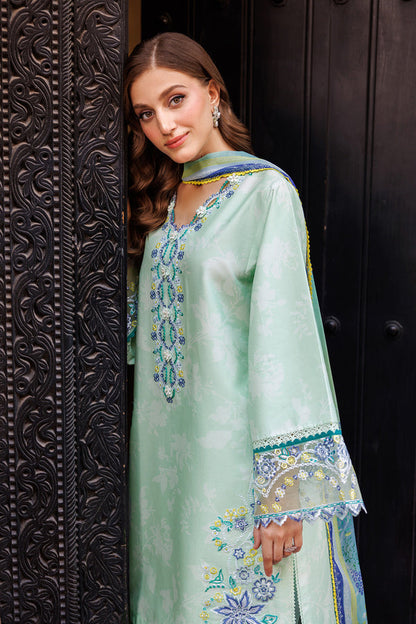 Farasha | Printed Essentials | Mistell M Aqua Lawn