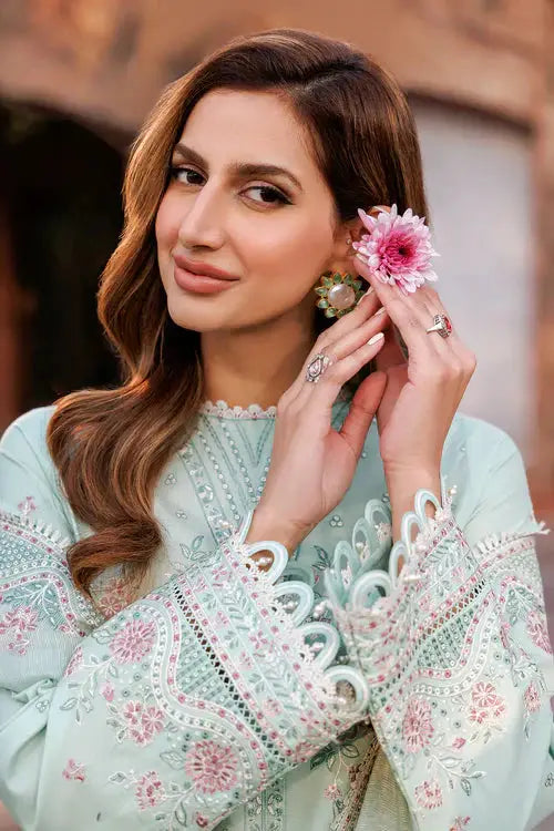 Farasha | Kaavish Lawn 24 | WHISPER MINT - Pakistani Designer Dress - by Farasha | Type: Luxury - 100% Original at Saira Sultan