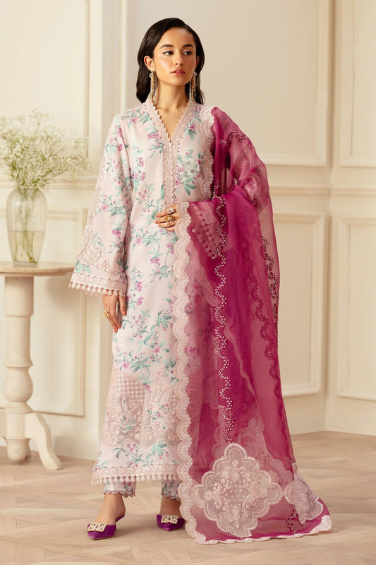 Nureh | Feya Eid Lawn | FE-01 XS Lavender Pinocchio Lawn