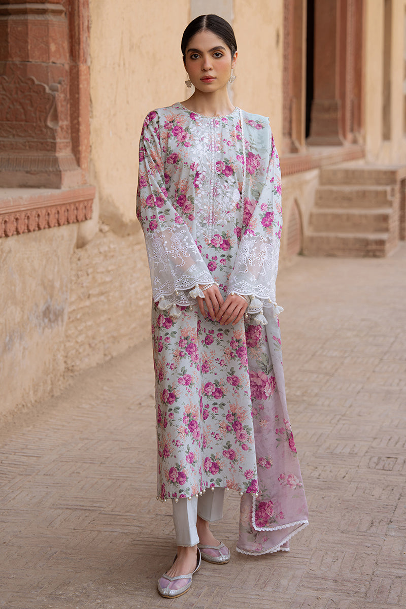 Cross Stitch | Eid Lawn Edit 25 | SPARKLING GEM XS Gray Lawn