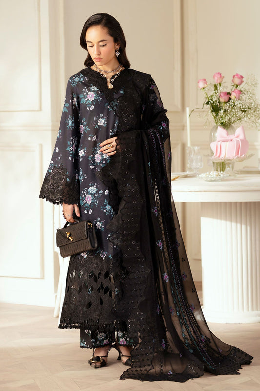 Nureh | Feya Eid Lawn | FE-04 XS Black Lawn