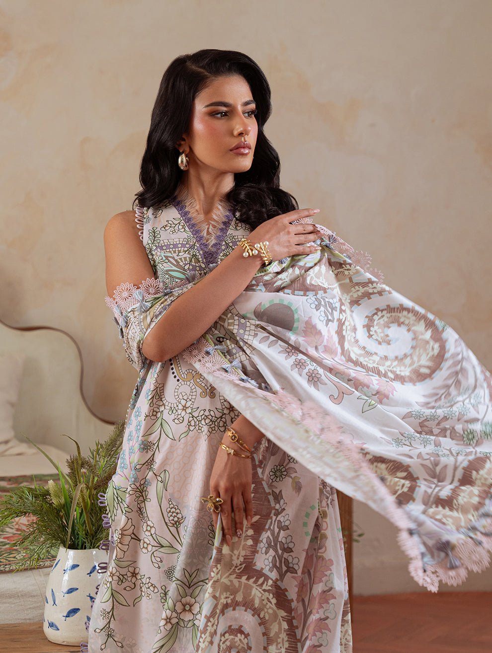 Jade | Cambric 25 | URBANE CAMBRIC PRINTS 2025 B - Pakistani Designer Dress - by Jade - Type : Ladies Clothes - 100% Original at Saira Sultan