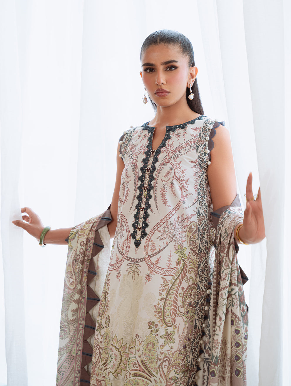 Jade | Cambric 25 | URBANE CAMBRIC PRINTS 2025 G - Pakistani Designer Dress - by Jade - Type : Ladies Clothes - 100% Original at Saira Sultan