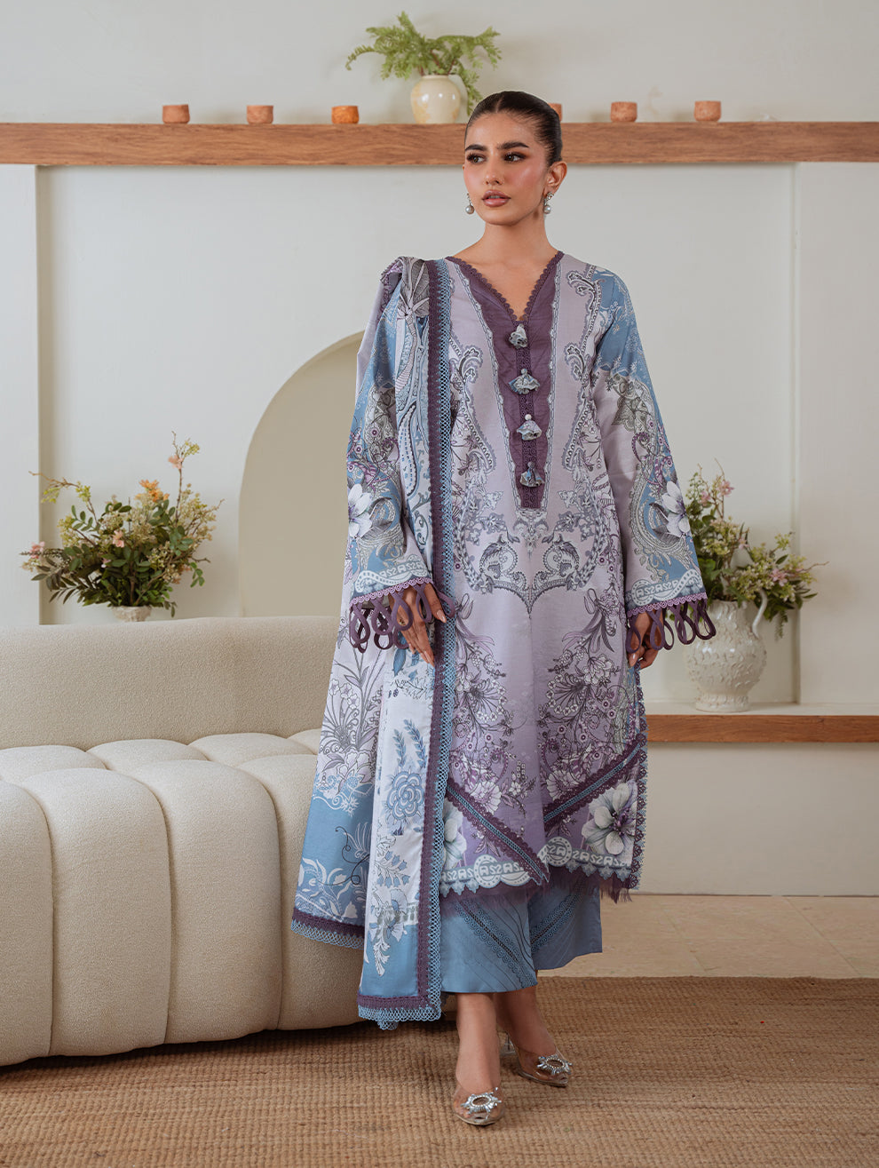 Jade | Cambric 25 | URBANE CAMBRIC PRINTS 2025 AF - Pakistani Designer Dress - by Jade - Type : Ladies Clothes - 100% Original at Saira Sultan