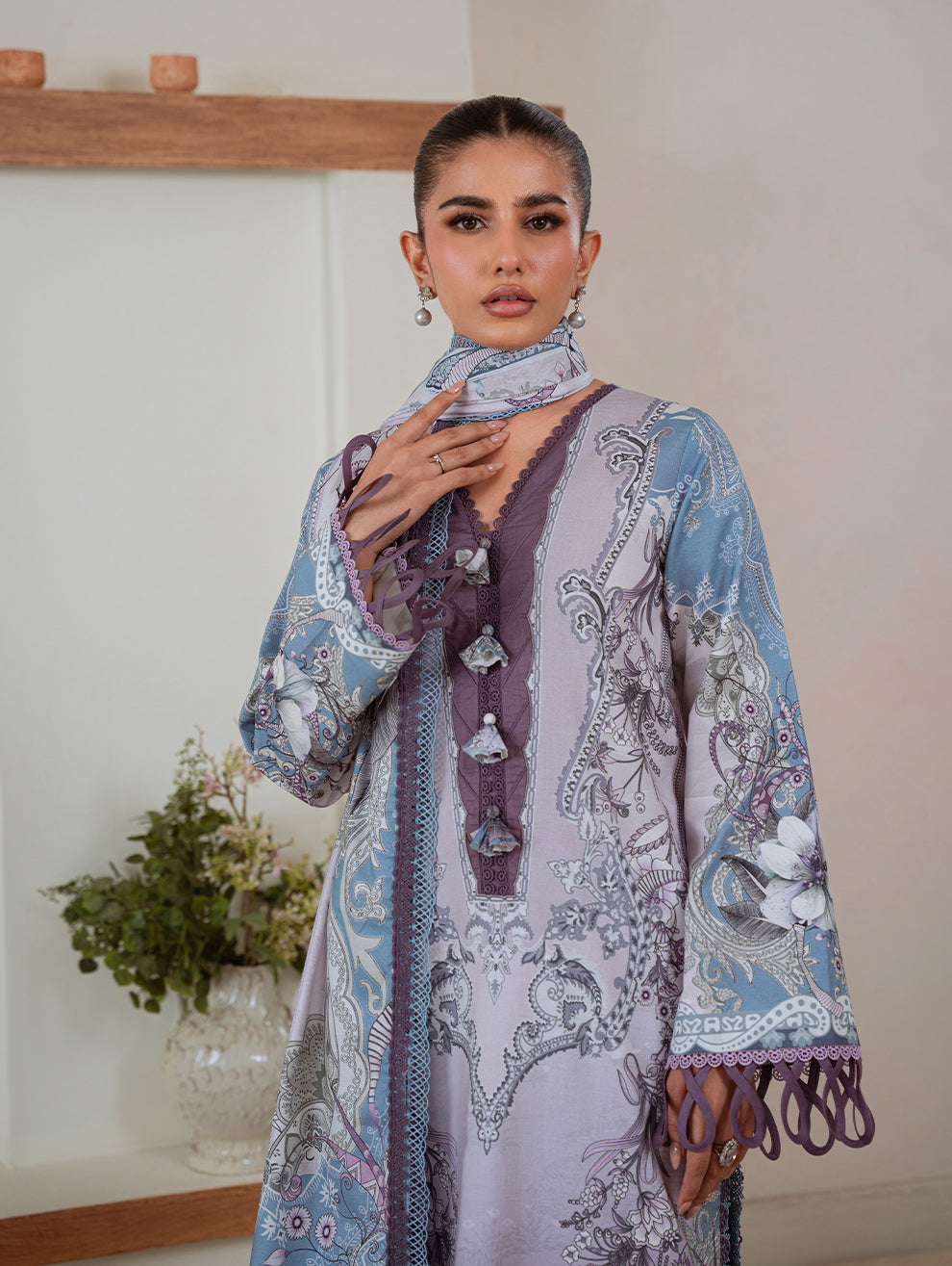 Jade | Cambric 25 | URBANE CAMBRIC PRINTS 2025 AF - Pakistani Designer Dress - by Jade - Type : Ladies Clothes - 100% Original at Saira Sultan