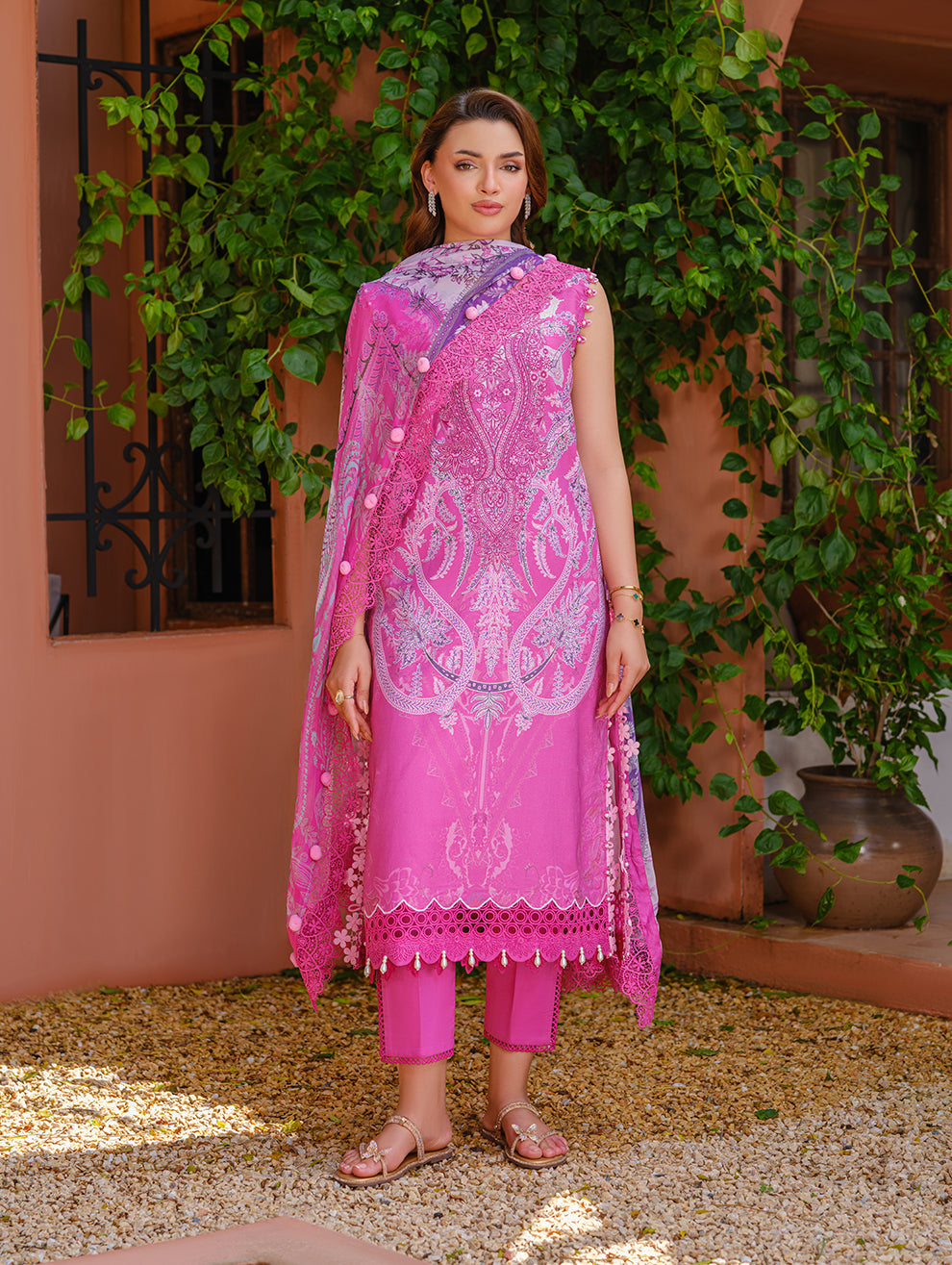 Jade | Cambric 25 | URBANE EMBROIDERED CAMBRIC 25 PK - Pakistani Designer Dress - by Jade - Type : Ladies Clothes - 100% Original at Saira Sultan