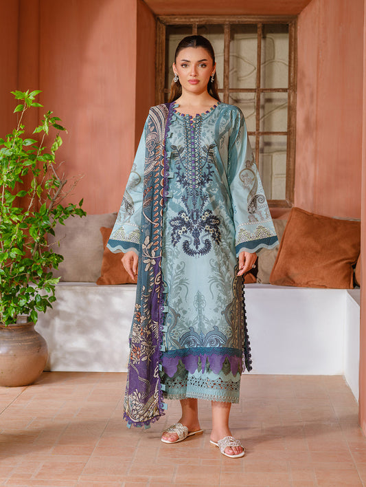 Jade | Cambric 25 | URBANE EMBROIDERED CAMBRIC 25 PG - Pakistani Designer Dress - by Jade - Type : Ladies Clothes - 100% Original at Saira Sultan