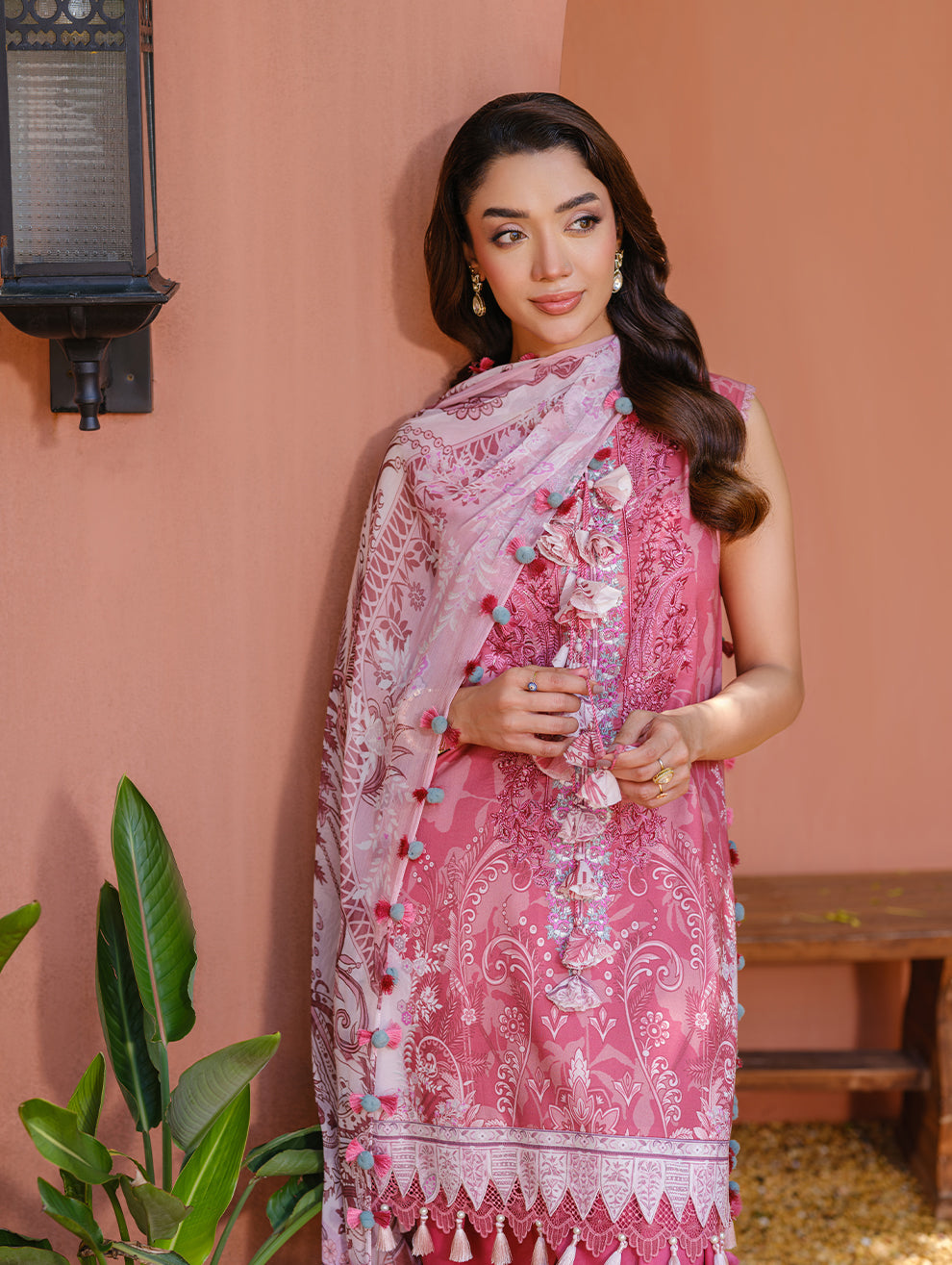 Jade | Cambric 25 | URBANE EMBROIDERED CAMBRIC 25 MUL - Pakistani Designer Dress - by Jade - Type : Ladies Clothes - 100% Original at Saira Sultan