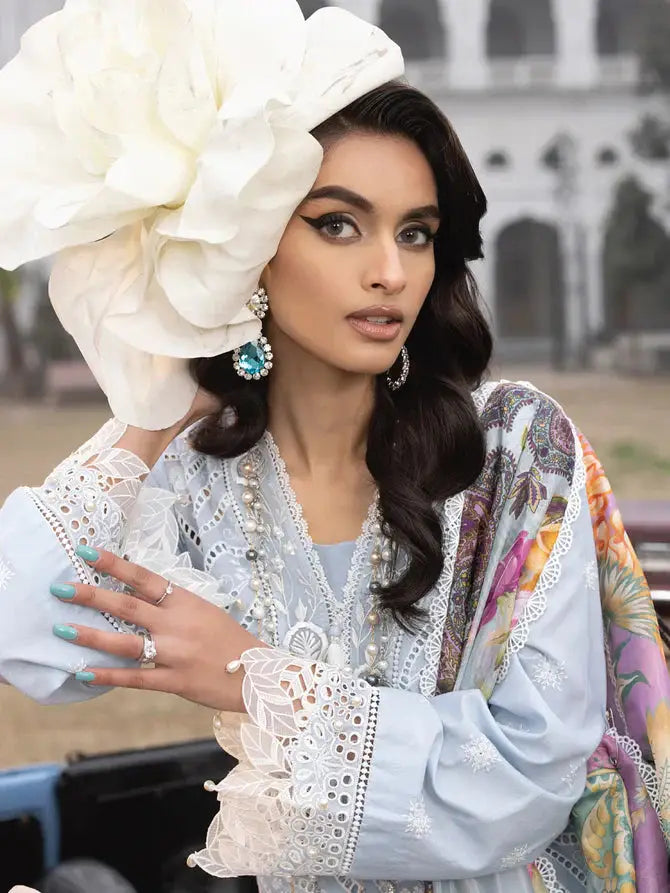 Faiza Faisal | Maya Luxury Lawn | Anja - Pakistani Designer Dress - by Faiza Faisal | Type: Luxury - 100% Original at Saira Sultan