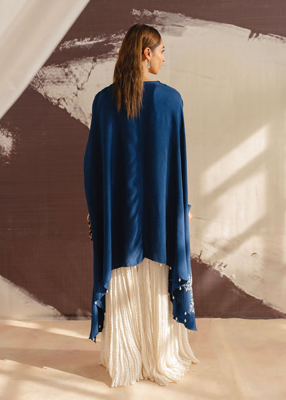 Mahgul | Eye of Cemal | Bejewelled Ocean S Blue Korean Raw Silk