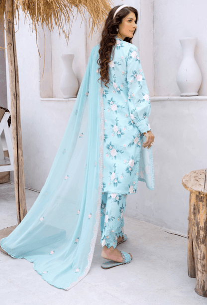 Humdum | Gardenia Lawn 24 | PLG 3 - D04 - Pakistani Designer Dress - by HumDum | Type: Luxury - 100% Original at Saira Sultan