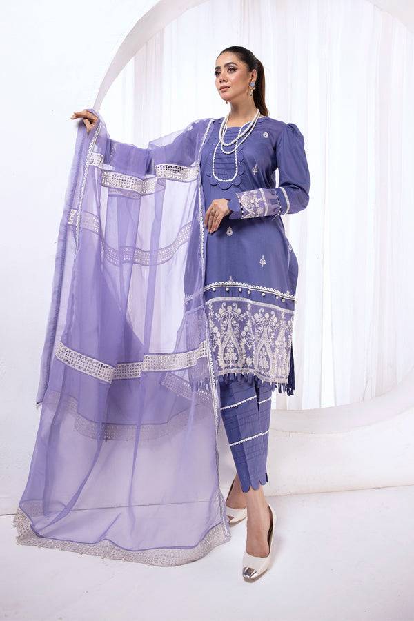 House of Nawab | Lawn Collection 24 | AKIA - Pakistani Designer Dress - by House of Nawab | Type: Luxury - 100% Original at Saira Sultan