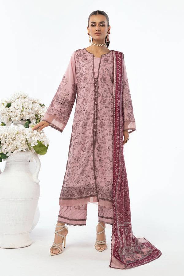 House of Nawab | Lawn Collection 24 | HALEEFA - Pakistani Designer Dress - by House of Nawab | Type: Luxury - 100% Original at Saira Sultan