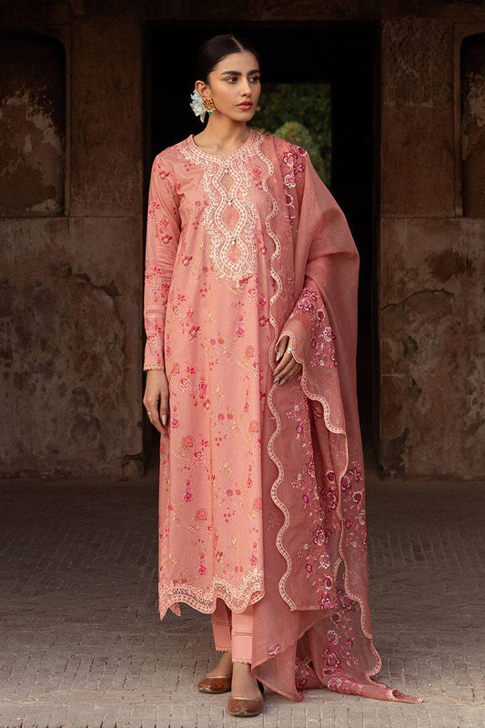 Cross Stitch | Premium Lawn 24 | APRICOT CHARM - Pakistani Designer Dress - by Cross Stitch | Type: Formal - 100% Original at Saira Sultan
