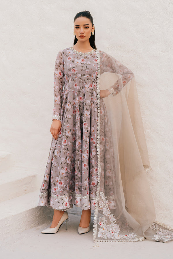 Baroque | Luxury Pret 25 | EMBROIDERED CHIFFON PR-1090 - Pakistani Designer Dress - by Baroque - Type : Ladies Clothes - 100% Original at Saira Sultan