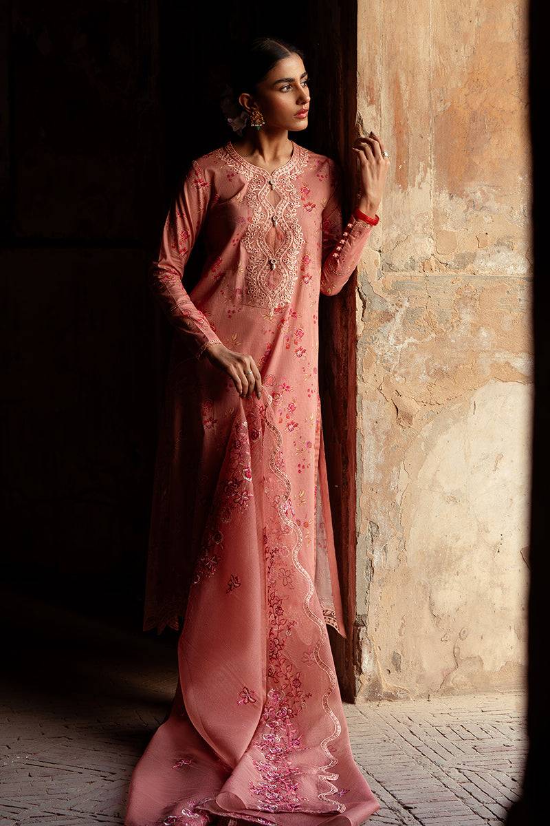 Cross Stitch | Premium Lawn 24 | APRICOT CHARM - Pakistani Designer Dress - by Cross Stitch | Type: Formal - 100% Original at Saira Sultan