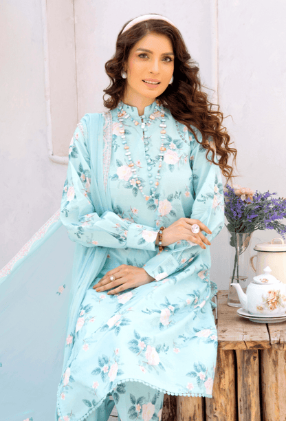 Humdum | Gardenia Lawn 24 | PLG 3 - D04 - Pakistani Designer Dress - by HumDum | Type: Luxury - 100% Original at Saira Sultan