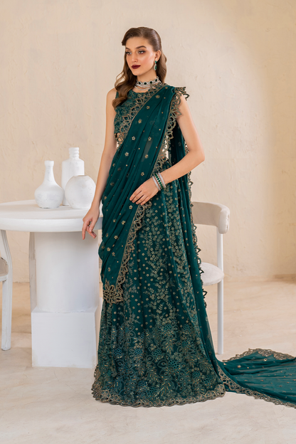 Iznik | Chinnon Chiffon | CC-47 Embroidered Chiffon - Pakistani Designer Dress - by Iznik | Type: Formal - 100% Original at Saira Sultan