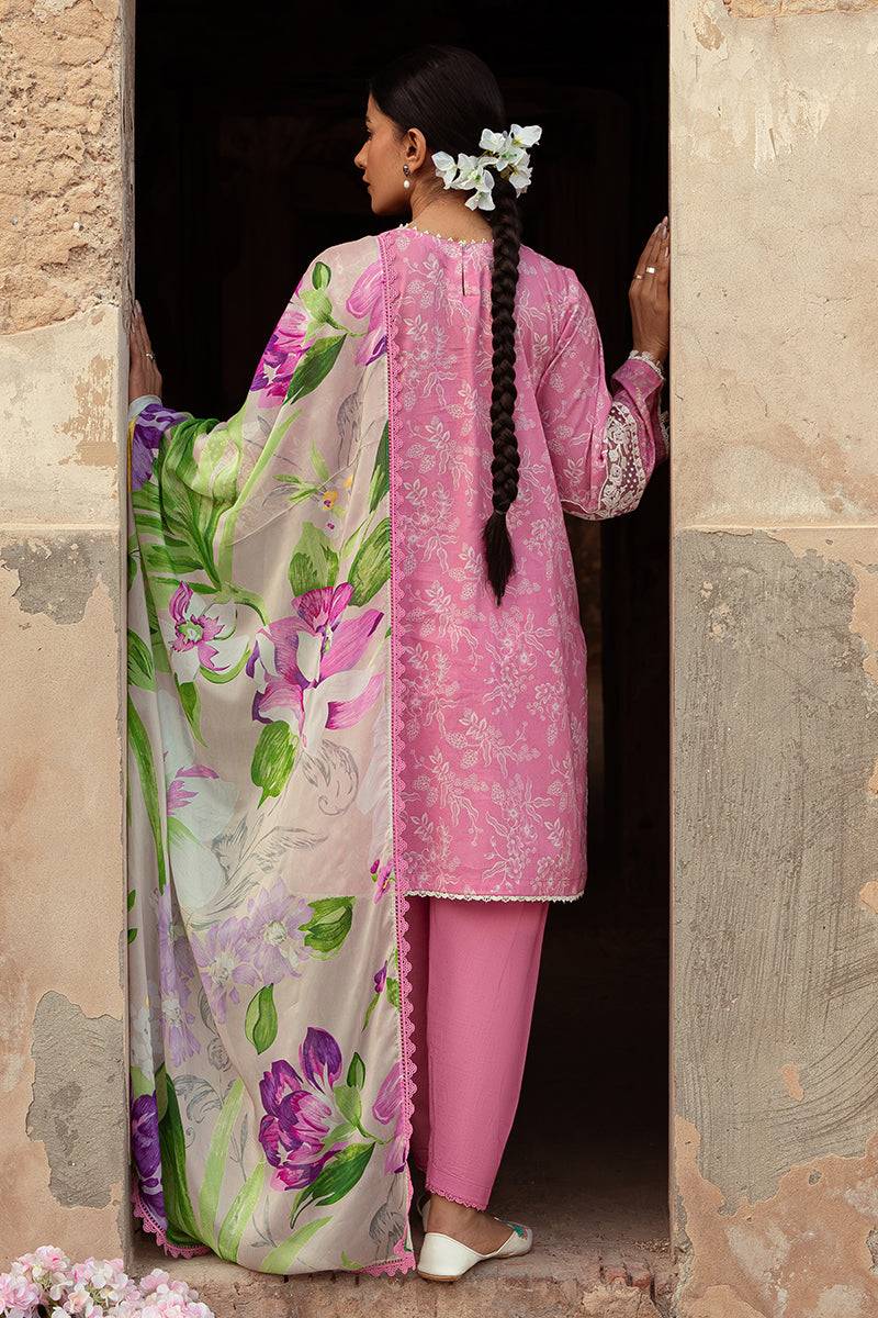 Cross Stitch | Premium Lawn 24 | CORAL FLORET - Pakistani Designer Dress - by Cross Stitch | Type: Formal - 100% Original at Saira Sultan