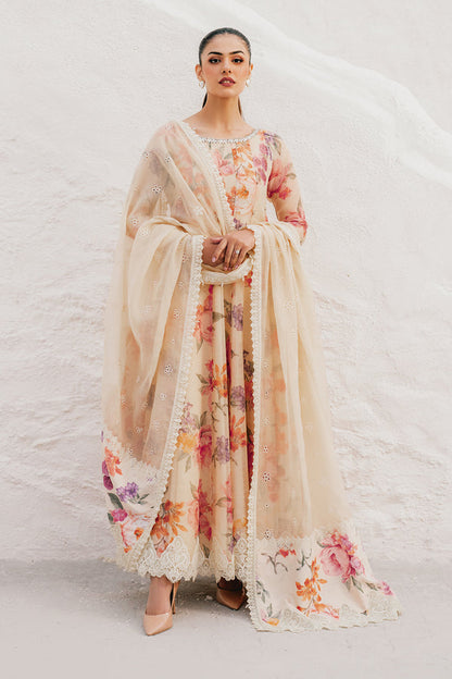 Baroque | Luxury Pret 25 | EMBROIDERED COTTON PATTI PR-1091 - Pakistani Designer Dress - by Baroque - Type : Ladies Clothes - 100% Original at Saira Sultan
