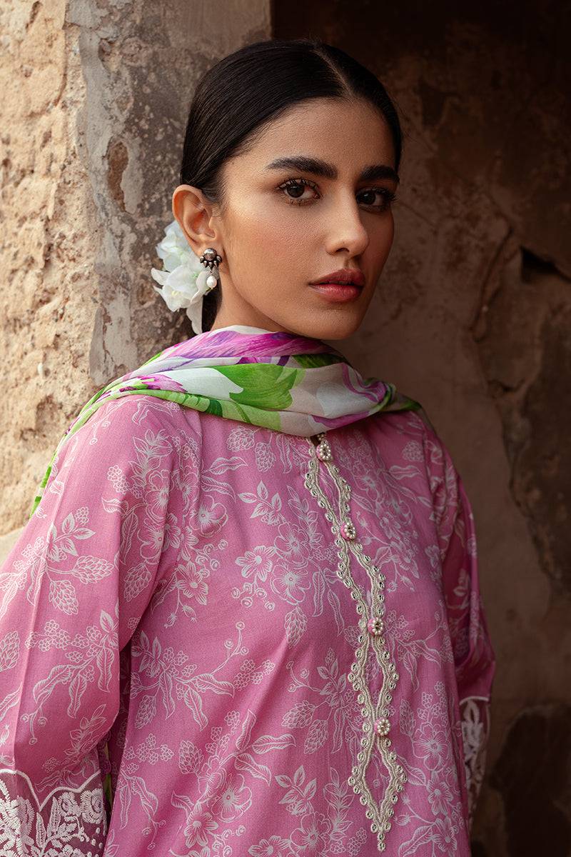 Cross Stitch | Premium Lawn 24 | CORAL FLORET - Pakistani Designer Dress - by Cross Stitch | Type: Formal - 100% Original at Saira Sultan