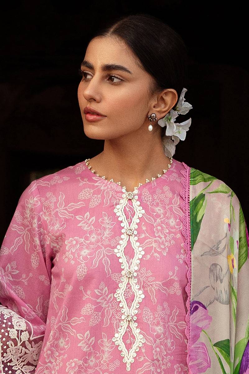 Cross Stitch | Premium Lawn 24 | CORAL FLORET - Pakistani Designer Dress - by Cross Stitch | Type: Formal - 100% Original at Saira Sultan
