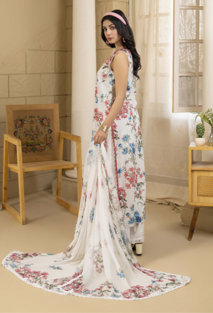 Humdum | Senora Lawn 25 | Senora - D08 S White Lawn