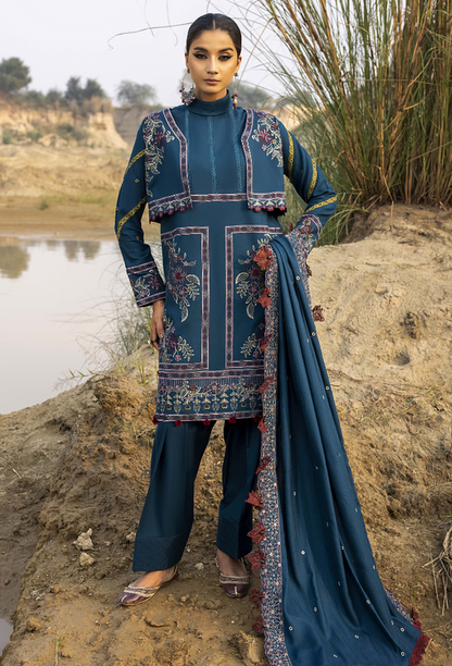 Humdum I Sierra Wool I Sierra-D03 - Pakistani Designer Dress - by Humdum - Type : Ladies Clothes - 100% Original at Saira Sultan