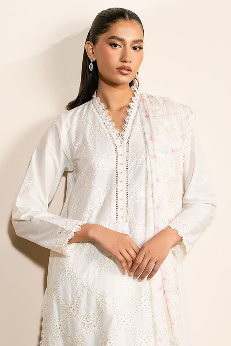 Cross Stitch | Mahiri Lawn 25 | IVORY GLINT L White Lawn