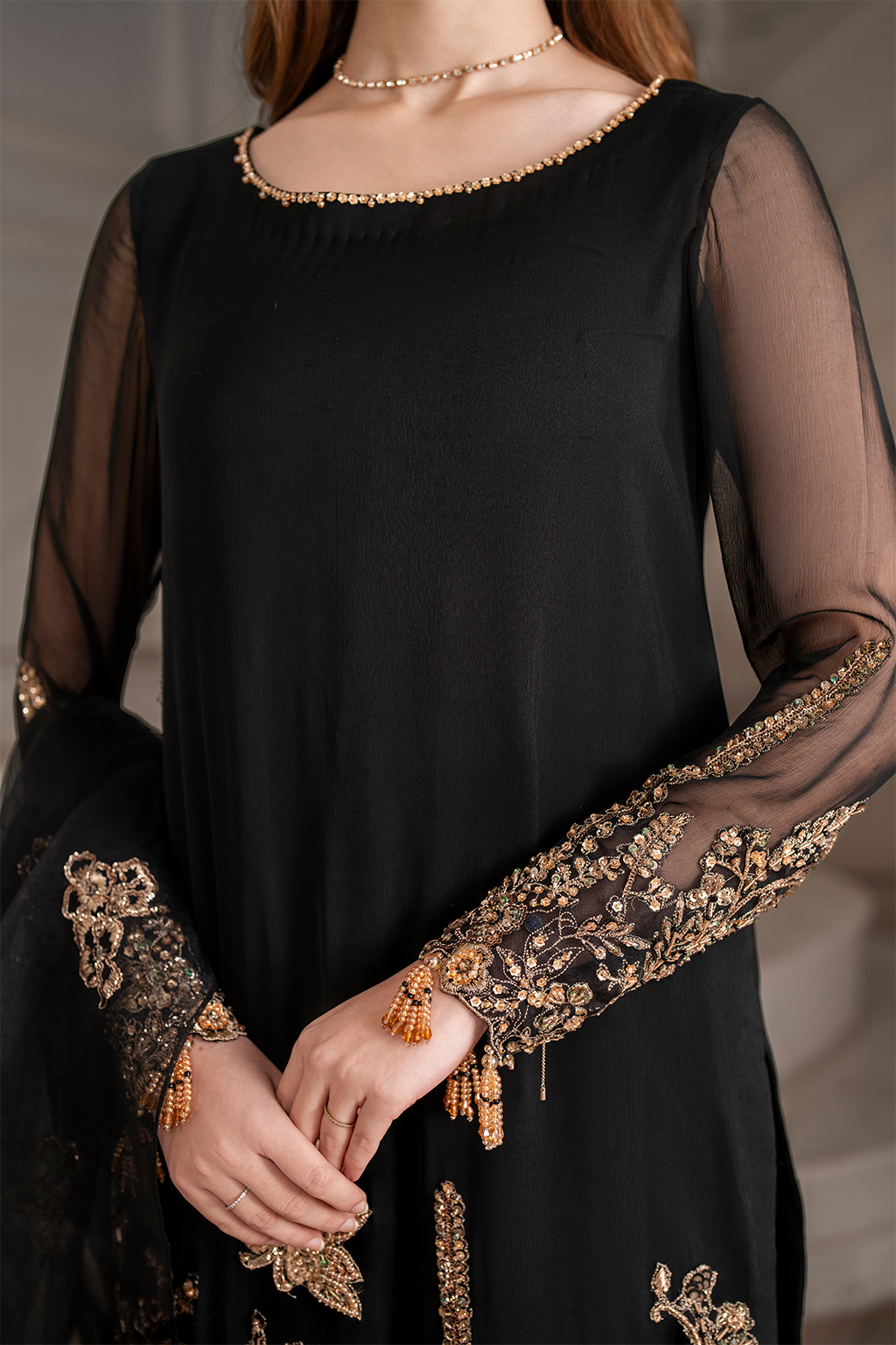 Iznik I Festive Formal I UE-417 Embroidered Chiffon - Pakistani Designer Dress - by Iznik - Type : Ladies Clothes - 100% Original at Saira Sultan