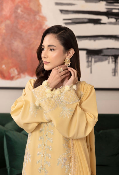 Humdum | Dilkash 25 | Dilkash - D05 M Dust Yellow Lawn