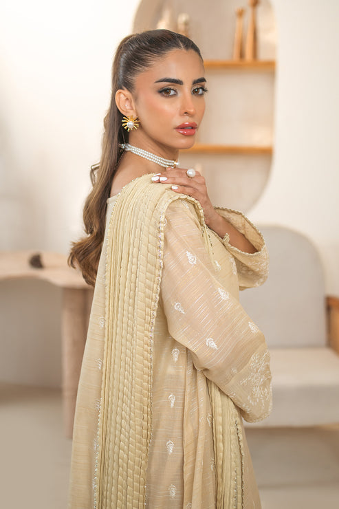 Declare | Eid Collection 25 | PB01075 L Beige Lawn