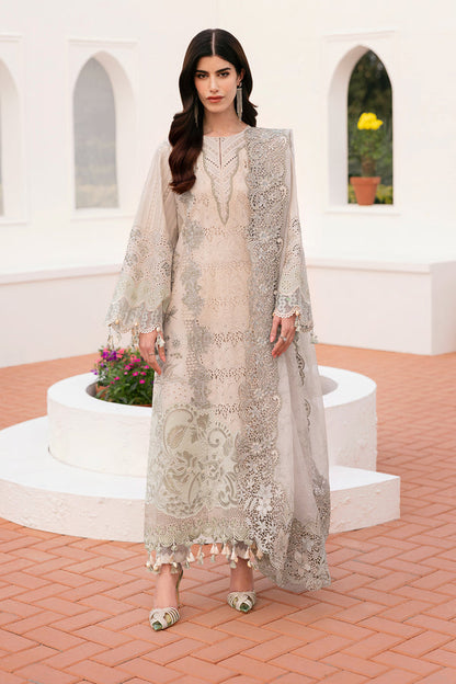 Baroque | Eid Lawn 25 | EL-D04 XS Off White Lawn