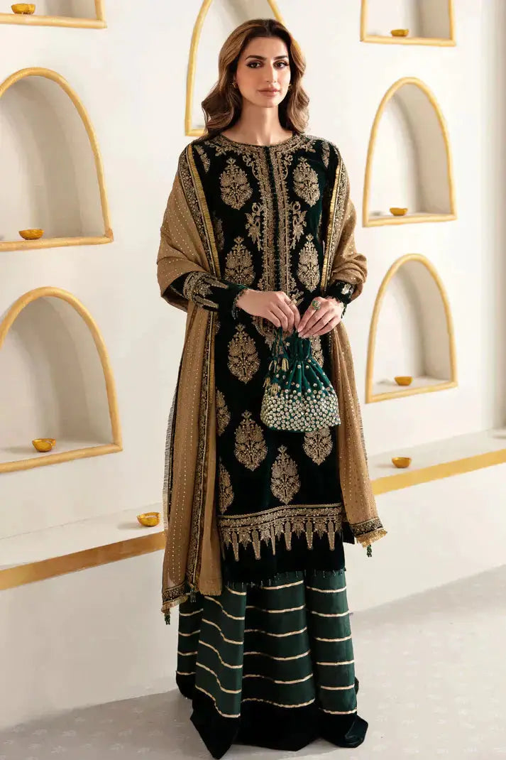 Jazmin | Velvet 23 | VF-2009 - Pakistani Designer Dress - by Jazmin | Type: Formal - 100% Original at Saira Sultan