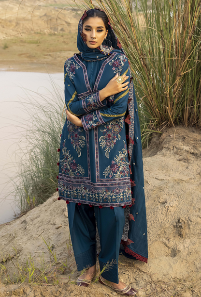 Humdum I Sierra Wool I Sierra-D03 - Pakistani Designer Dress - by Humdum - Type : Ladies Clothes - 100% Original at Saira Sultan
