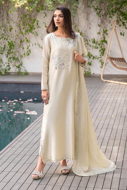 Chic Ophicial | Celenia Pret | Lime Yellow XL Ivory Zari Khadi