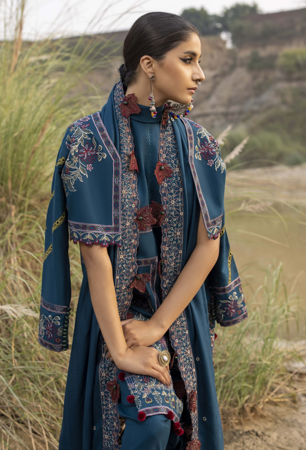 Humdum I Sierra Wool I Sierra-D03 - Pakistani Designer Dress - by Humdum - Type : Ladies Clothes - 100% Original at Saira Sultan
