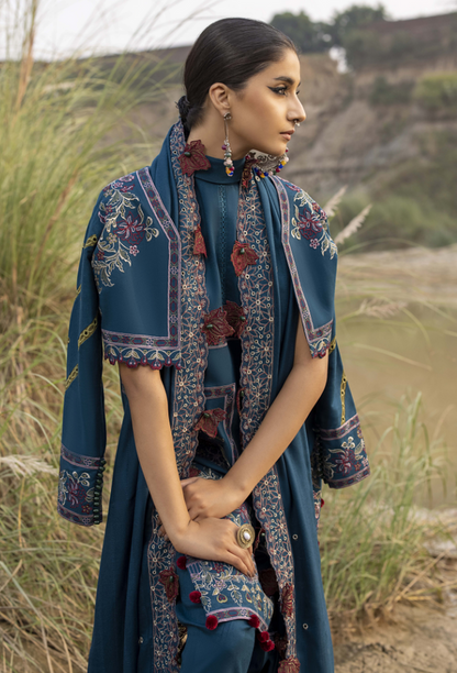 Humdum I Sierra Wool I Sierra-D03 - Pakistani Designer Dress - by Humdum - Type : Ladies Clothes - 100% Original at Saira Sultan