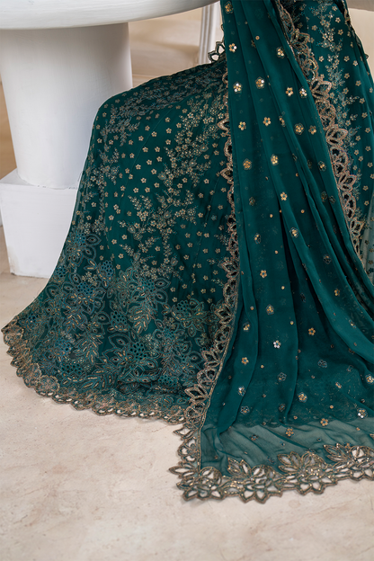 Iznik | Chinnon Chiffon | CC-47 Embroidered Chiffon - Pakistani Designer Dress - by Iznik | Type: Formal - 100% Original at Saira Sultan