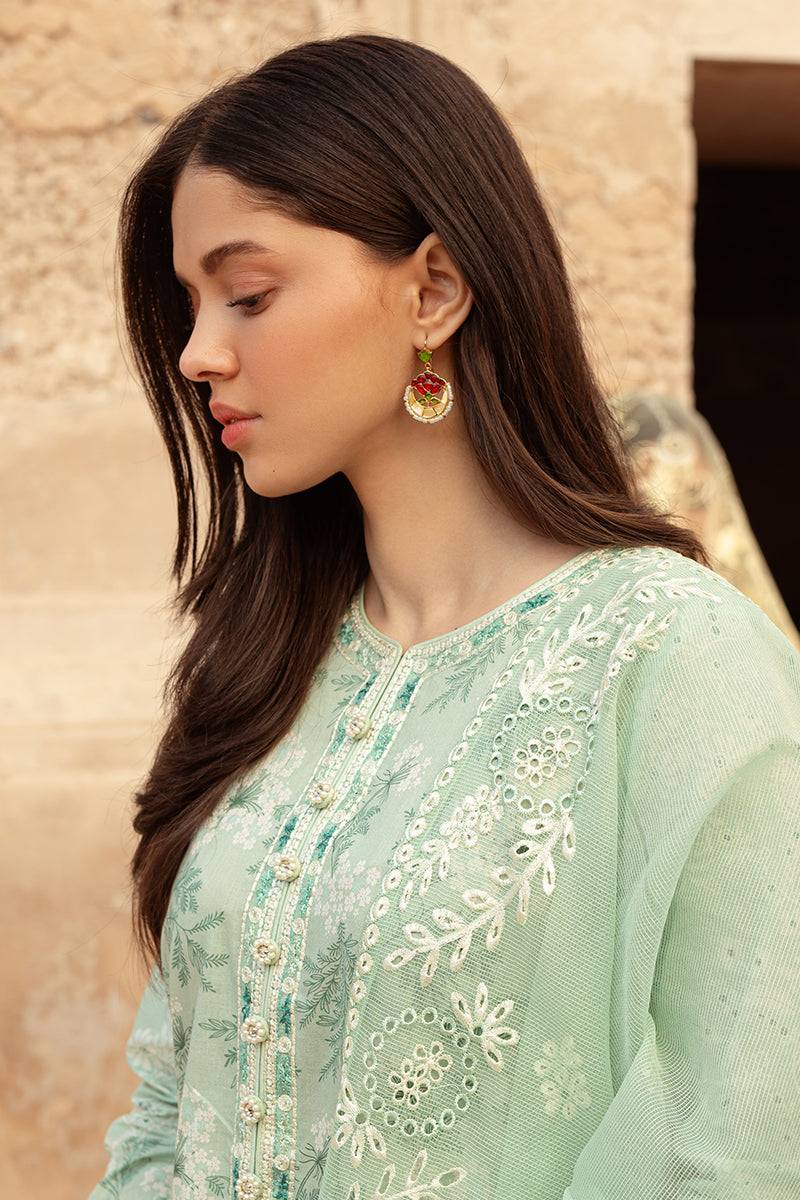 Cross Stitch | Premium Lawn 24 | ICE LILY - Pakistani Designer Dress - by Cross Stitch | Type: Formal - 100% Original at Saira Sultan