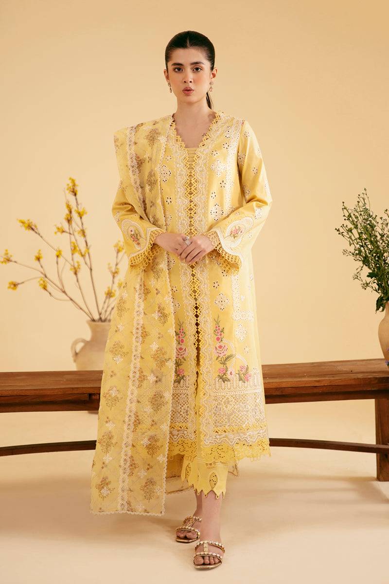 Qalamkar | Qlinekari Luxury Lawn | SQ-12 ZHAIN - Pakistani Designer Dress - by Qalamkar | Type: Luxury - 100% Original at Saira Sultan