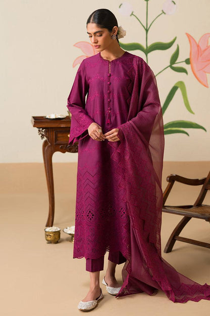 Cross Stitch | Chikankari Lawn Collection | P-07 - Pakistani Designer Dress - by Cross Stitch | Type: Luxury - 100% Original at Saira Sultan