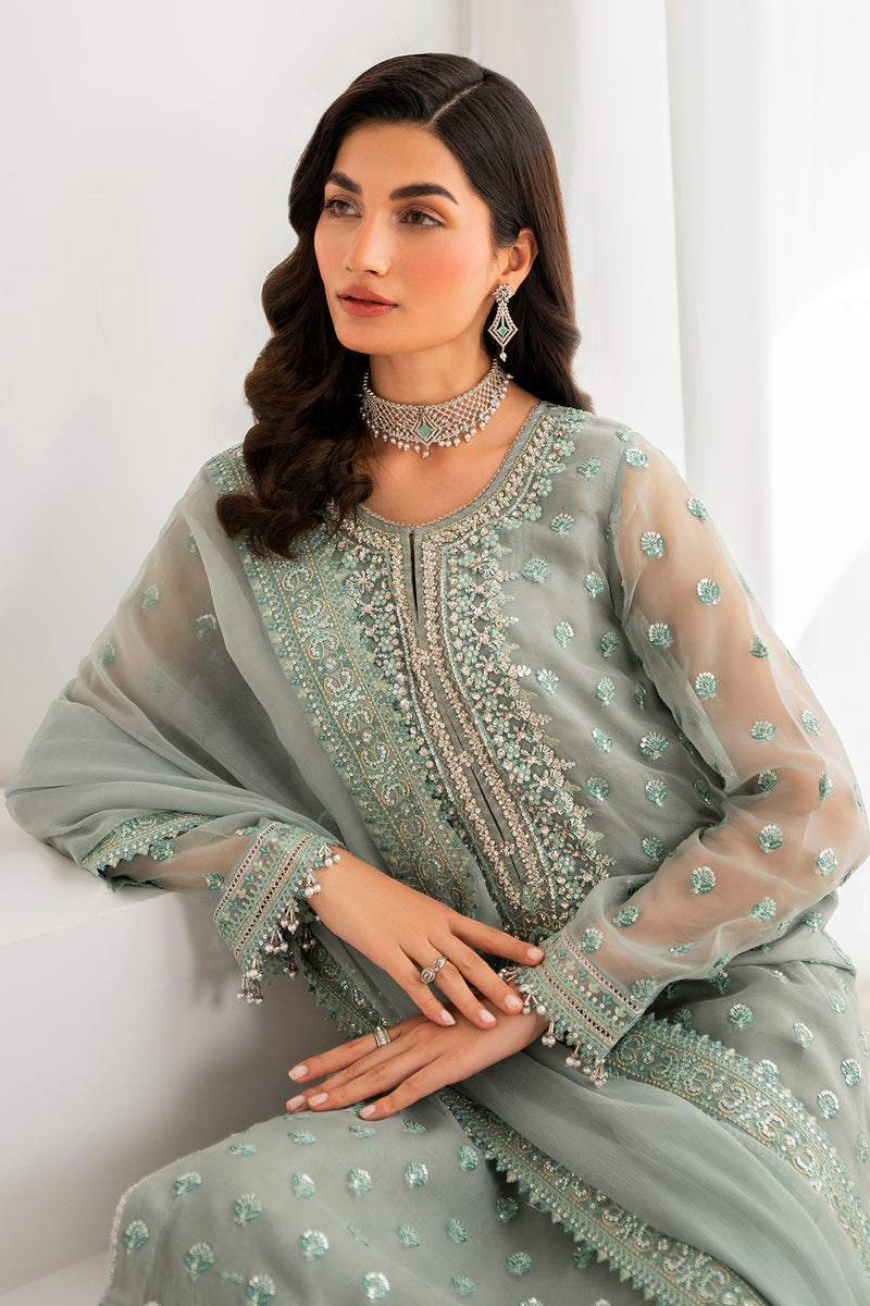 Baroque | Formal Collection | CHIFFON UF-692 Custom Size Gray Chiffon