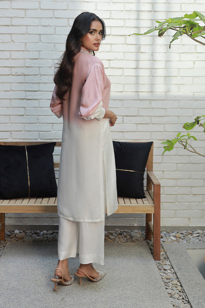 Wardha Saleem | Luxury Pret Traditional Wear | PARIZA XS White Cotton Silk