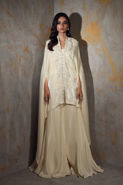 Wardha Saleem | Luxury Pret Fusion Wear | XARA XS Ivory Lava Silk