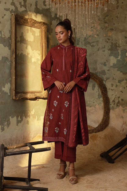 Sahar | Fall 25 |Royal Berry - Pakistani Designer Dress - by Sahar - Type : Ladies Clothes - 100% Original at Saira Sultan