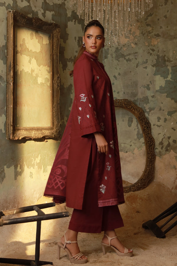 Sahar | Fall 25 |Royal Berry - Pakistani Designer Dress - by Sahar - Type : Ladies Clothes - 100% Original at Saira Sultan